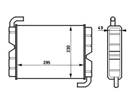 AH45000S, Wärmetauscher, Innenraumheizung, Klimaanlage verschiedene, MAHLE, 0622.2003, 1331928, 279000N, 351024381, 46006006, 75000, KSC006, 283414, SC6006