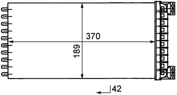 AH50000P, Wärmetauscher, Innenraumheizung, Klimaanlage verschiedene, MAHLE, 1454123, 299001N, 351029081, 53549, 71302, DF6036