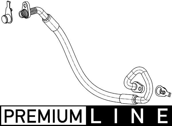 High Pressure Line, air conditioning - AP101000P MAHLE - 10-170-01113, 351337-781, 6460.JA