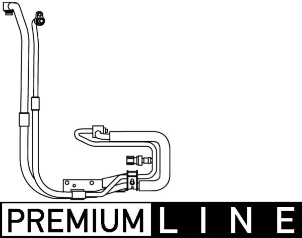 High-/Low Pressure Line, air conditioning - AP96000P MAHLE - 10-170-01101, 2C1119D734AA, 351337651