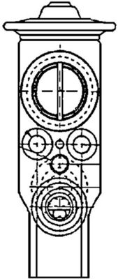 AVE59000P, Expansionsventil, Klimaanlage, Klimaanlage verschiedene, MAHLE, 260222, 351234171, 42083, 431.30132, 509851, 6461H5, 840145N, DVE21001, PE1357, TSP0585067, V24-77-0012, 8UW351234-171