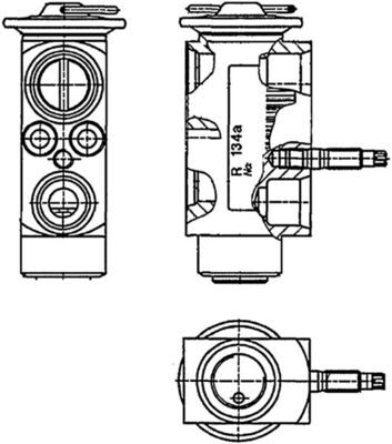 AVE60000P, Expansionsventil, Klimaanlage, Klimaanlage verschiedene, MAHLE, 06001238, 260207, 351234201, 42068, 431.30154, 501545, 509981, 6921051, 840094N, 888-1100069, BW1238, DVE05020, TSP0585072, V20-77-0015, 6964286, 8UW351234-201, 64116921051, 64116964286, 64119138032, 64119178316, 9138032, 9178316