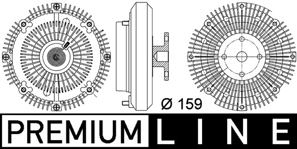 Kupplung, Kühlerlüfter - CFC108000P MAHLE - 1274963, 191161, 228013N