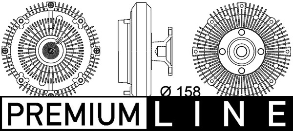 Kupplung, Kühlerlüfter - CFC109000P MAHLE - 16210-54130, 200028A, 2100500012