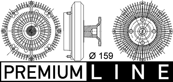 Kupplung, Kühlerlüfter - CFC113000P MAHLE - 16210-17070, 20015201, 376757411