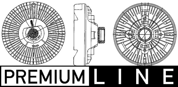 Kupplung, Kühlerlüfter - CFC202000P MAHLE - 104250, 376906511, 378036N