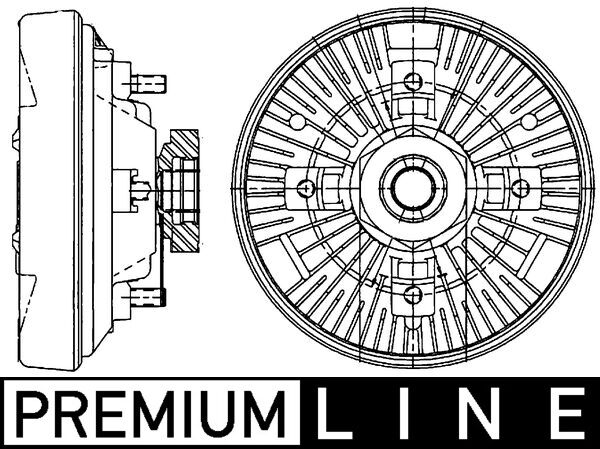 Kupplung, Kühlerlüfter - CFC208000P MAHLE - 376906681, 4375000022, AM-19224-1-M