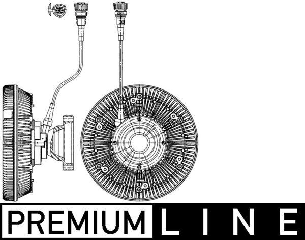 CFC227000P, Kupplung, Kühlerlüfter, Kühler, MAHLE, 20004801, 20765593, 288032N, 376907321, 46761, 96012, 20004802, 21382371, 376907721, 213823710