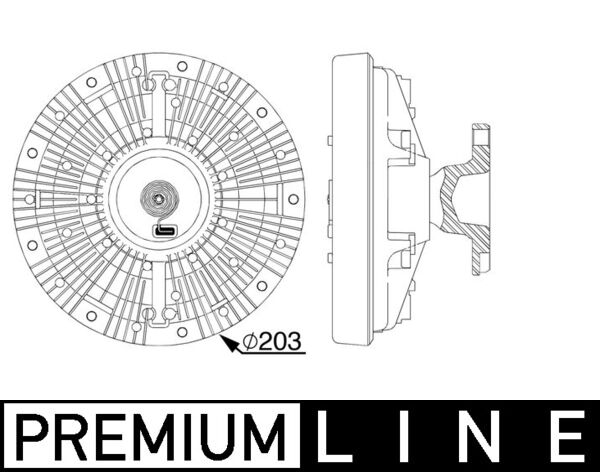 Kupplung, Kühlerlüfter - CFC240000P MAHLE - 0000504041860, 19176-1, 376912-161