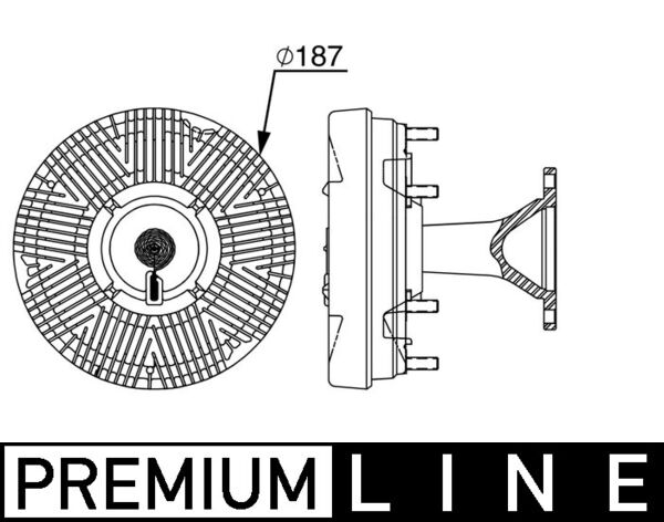 Kupplung, Kühlerlüfter - CFC248000P MAHLE - 18113-2, 376912-331, D5FE003TT