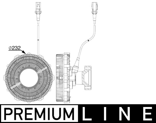 Kupplung, Kühlerlüfter - CFC251000P MAHLE - 20007518, 376912-361, 4629952