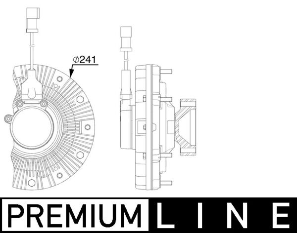 CFC256000P, Clutch, radiator fan, Cooler, MAHLE, 20004204, 3096160, 376912-411, 49433
