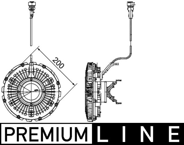 CFC99000P, Kupplung, Kühlerlüfter, Kühler, MAHLE, 079.302, 1206116400, 2100502021, 376757111, 398054N, 45732, 49025, 5001867519, 86089, 5000676708, 7023407, 79302, 7420993868, 7420806001