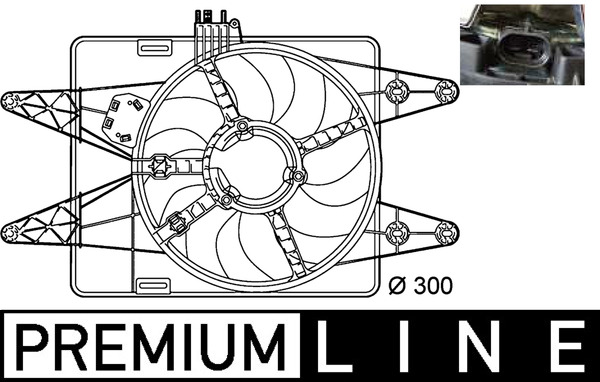 Fan, radiator - CFF144000P MAHLE - 05041007, 069422025010, 0720004529