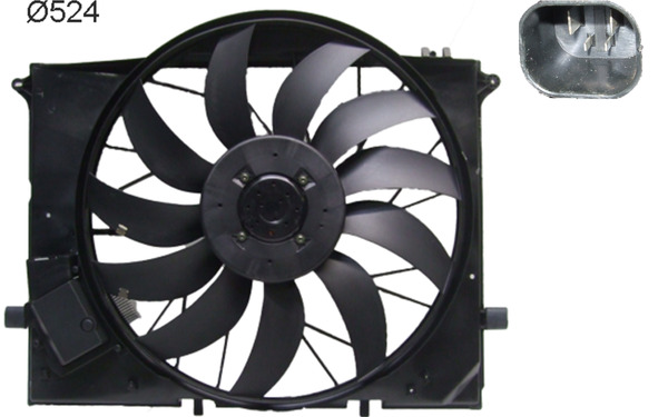 CFF172000S, Fan, radiator, Cooler, MAHLE, 2205000293, 351105091, 47297, 85010, MS7581, V30-01-0006, A2205000293