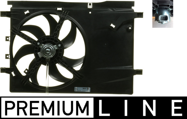 Fan, radiator - CFF182000P MAHLE - 069422575010, 1253P2, 351040341