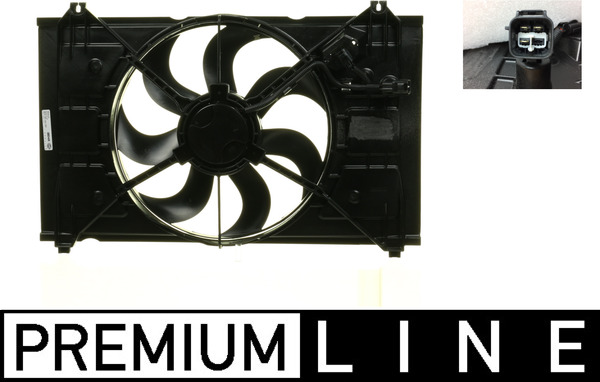 Fan, radiator - CFF222000P MAHLE - 253801G050, 351041351, 47515