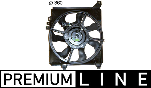 Lüfter, Motorkühlung - CFF226000P MAHLE - 25380-1C201, 351041401, 47607