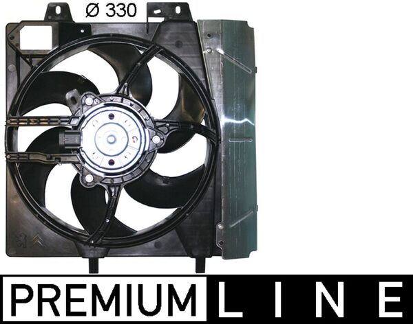 Fan, radiator - CFF272000P MAHLE - 069422802010, 1253H6, 1253P8