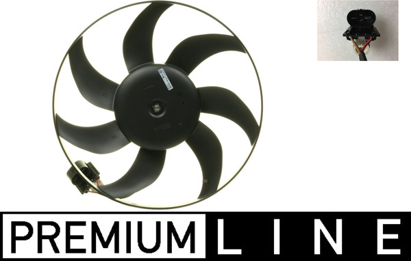 Fan, radiator - CFF338000P MAHLE - 1341096, 351104471, 22915714