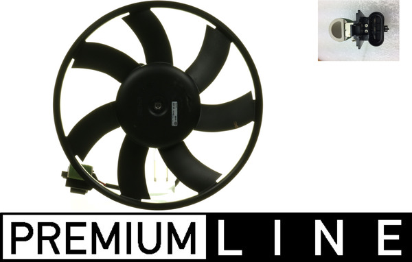 Fan, radiator - CFF339000P MAHLE - 1341094, 351104481, 22915711