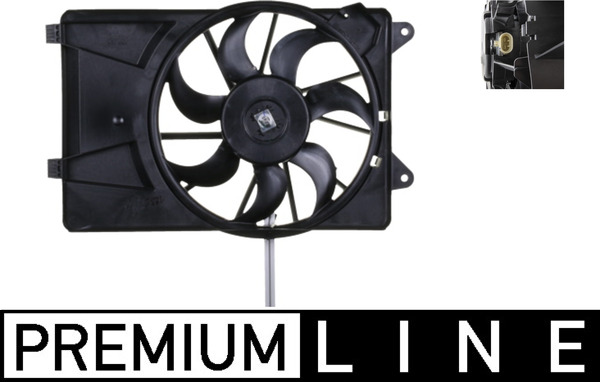 Fan, radiator - CFF364000P MAHLE - 351149201, 51825890, 69422473010
