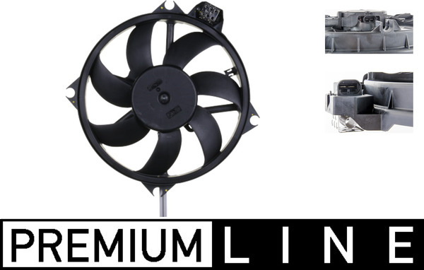 Fan, radiator - CFF370000P MAHLE - 214810011R, 351149581, 85989