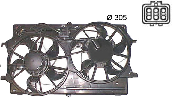 Fan, radiator - CFF375000S MAHLE - 1061258, 310071, 351150064