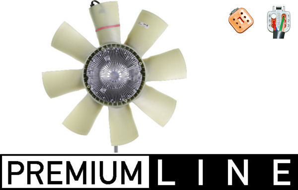 Fan, radiator - CFF423000P MAHLE - 376729491, 398005N, 5010315817