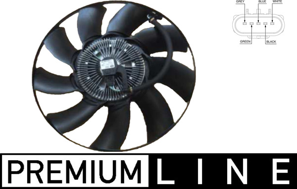Fan, radiator - CFF475000P MAHLE - 376758301, 47869, LR012644
