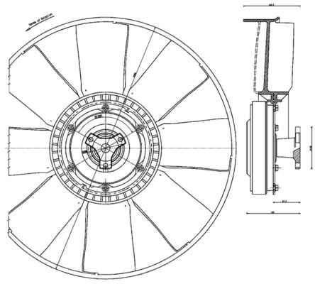 CFF479000P, Fan, radiator, Cooler, MAHLE, 0000504038112, 376791281, 7053142, IVF142, 504038112, 7055104