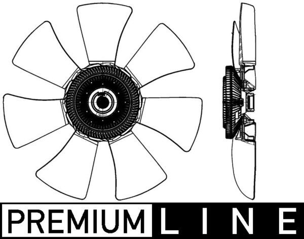 Fan, radiator - CFF491000P MAHLE - 376906751, 5010537520, AM-19229-1-M
