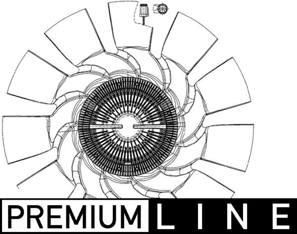 CFF498000P, Lüfter, Motorkühlung, Kühler, MAHLE, 2035610, 376907051, AM-20005284-M, LKK054