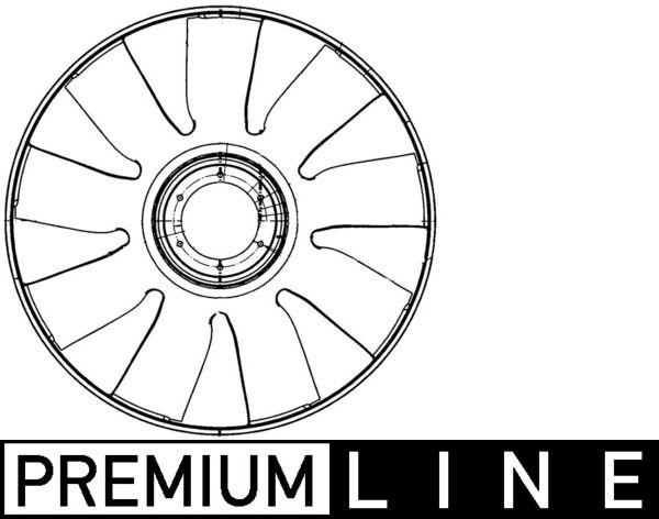 CFW72000P, Lüfterrad, Motorkühlung, Kühler, MAHLE, 2100502006, 35543, 376906531, 51066010279, AM-20002662-M