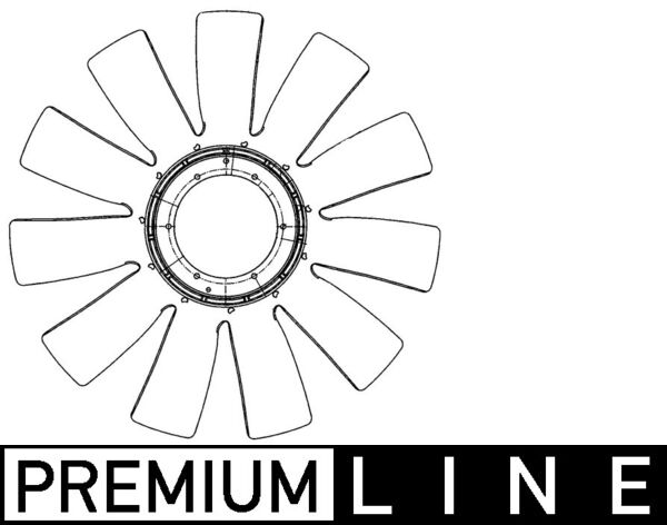 CFW75000P, Fan Wheel, engine cooling, Cooler, MAHLE, 28035, 376906601, 5412050006, AM-20003453-M, A5412050006