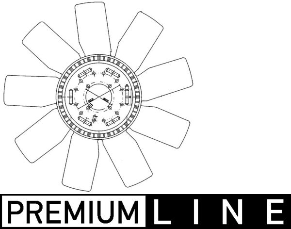 CFW77000P, Fan Wheel, engine cooling, Cooler, MAHLE, 3662004623, 376906631, 38204, AM-302907-M, A3662004623