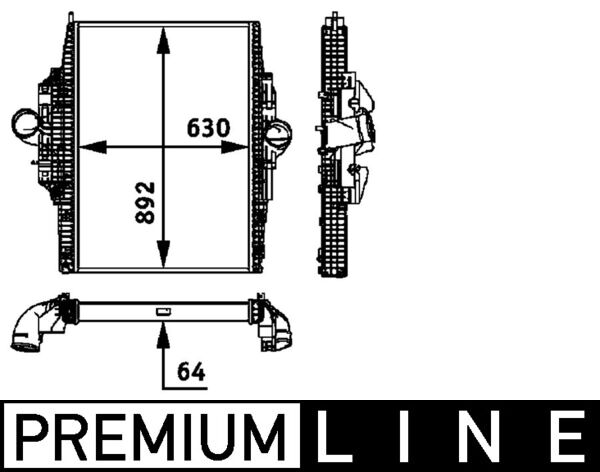 CI116000P, Ladeluftkühler, Kühler, MAHLE, 0706.3012, 137010N, 30453, 376724281, 404556, 718132, 817M04, 9405000301, 97024, ME4219, R7994001MM, 8ML376724-281, 9405010301, A9405000301, A9405010301