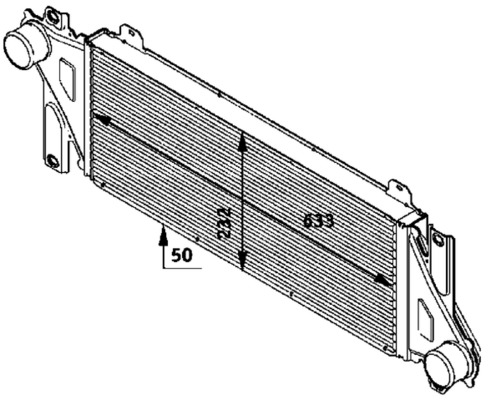 Ladeluftkühler - CI117000P MAHLE - 137007N, 30004448, 351319202580