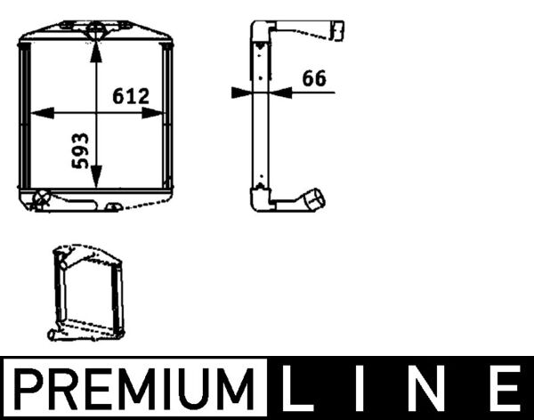 CI126000P, Intercooler, charger, Cooler, MAHLE, 0005010556095, 376724421, 5010556095, 503652854