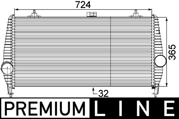 Ladeluftkühler - CI173000P MAHLE - 0384.H9, 07033014, 105238