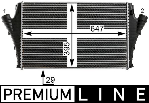 Ladeluftkühler - CI21000P MAHLE - 12788019, 30858, 346000