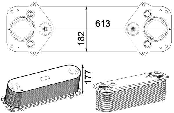 Ladeluftkühler - CI231000P MAHLE - 3.16507, 376750501, 467007N