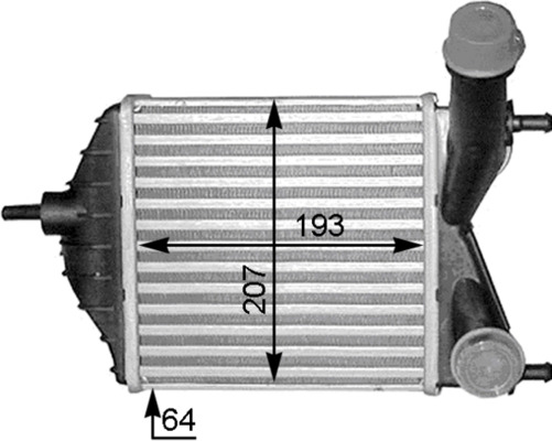CI378000S, Ladeluftkühler, Kühler, MAHLE, 0000051733052, 0051733052, 0704.3026, 087008N, 103605, 17004280, 30862, 31-0463, 344890, 351319200343, 376783551, 60174280, 709030, 817882, 96703, DIT09101, FT4280, RA8110990, 351319201440, 46836770, 7043026, 8ML376783-551, 0051802117, 51733052, 51802117