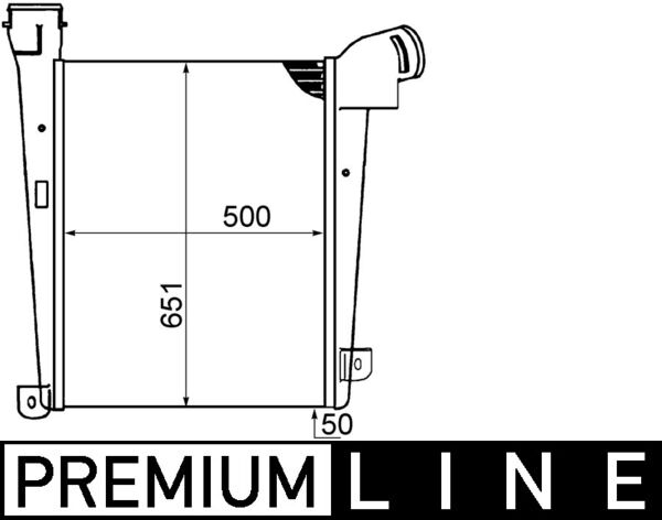 Ladeluftkühler - CI400000P MAHLE - 0005000303, 0706.3504, 137170N