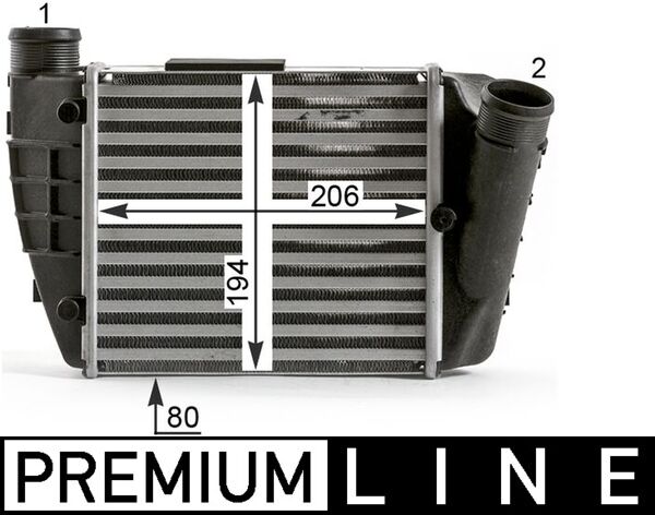 Ladeluftkühler - CI433000P MAHLE - 03004251, 0710.3048, 103771