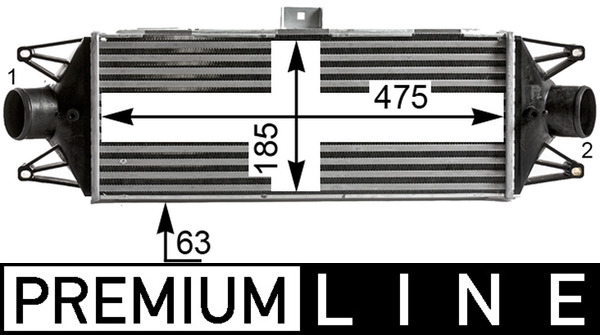 CI438000P, Ladeluftkühler, Kühler, MAHLE, 0000504084140, 351319201550, 376900-444, 407240N, 714007, 96727, DIT12001, IV4045, RA8140060, 00005801313640, 376900441, IVA4045, 504022617, 8ML376900-444, 504084140, 504086501, 5801313640, 5801349166, 99487925