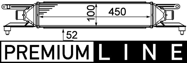 Ladeluftkühler - CI458000P MAHLE - 0000050540161, 0704.3123, 30750