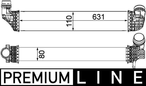 CI478000P, Ladeluftkühler, Kühler, MAHLE, 144963654R, 30967, 376912121, 43004614, 723068, 96200, RT4614, 144963541R, 8ML376912-121, 144965727R, 144969568R