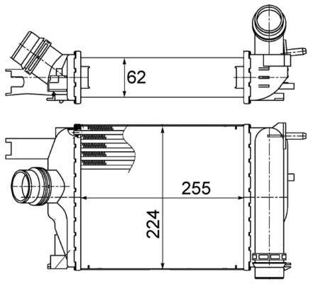 Kühler - CI497000S MAHLE