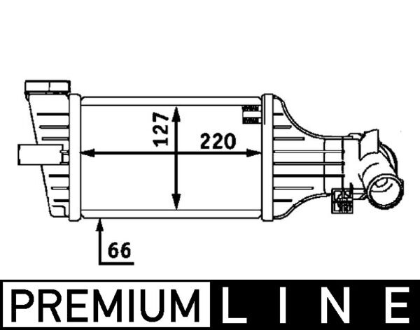Ladeluftkühler - CI71000P MAHLE - 0707.3001, 1302114, 157011N
